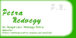 petra medvegy business card
